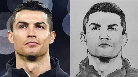 ronaldo how to draw detailed